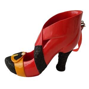 Disney Parks Mrs. Incredible Runway Shoe Ornament Elastigirl Glitter 2015 New